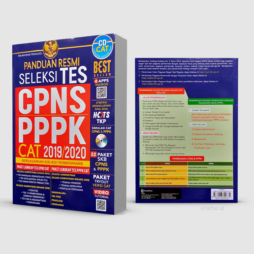 Panduan Resmi Seleksi Tes CPNS & PPPK CAT 2019/2020 (PLUS CD)