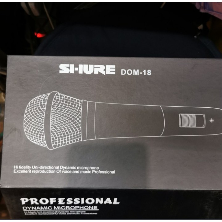 MIC KABEL SHURE DOM 18 MIC BESI KUALITAS TINGGI