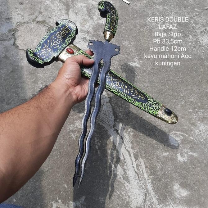 GOLOK KERIS DOUBLE LAPAZ BAJA STRIP PUSAKA TERMURAH