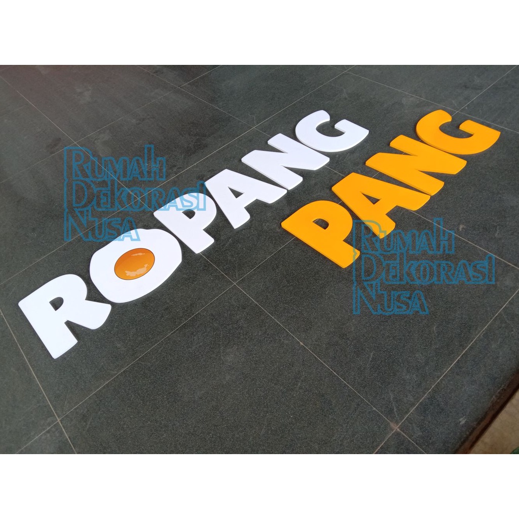 15cm, HURUF ANGKA/ NAMA TOKO/ INISIAL NAMA