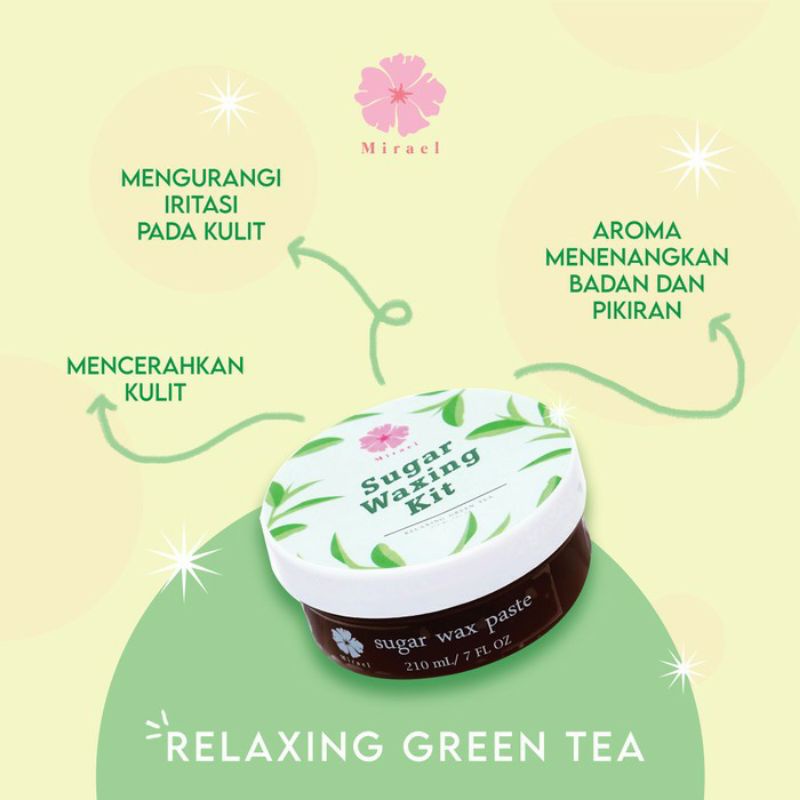 [BPOM] MIRAEL Sugar Waxing Kit Original Wax Alami Sugarpot 210ml