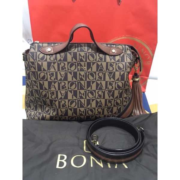 PRELOVED BONIA BAG MONOGRAM ORIGINAL STORE