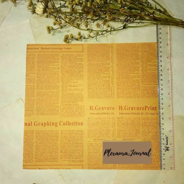 

Kertas Vintage motif koran ukuran bigboss murah per lembar