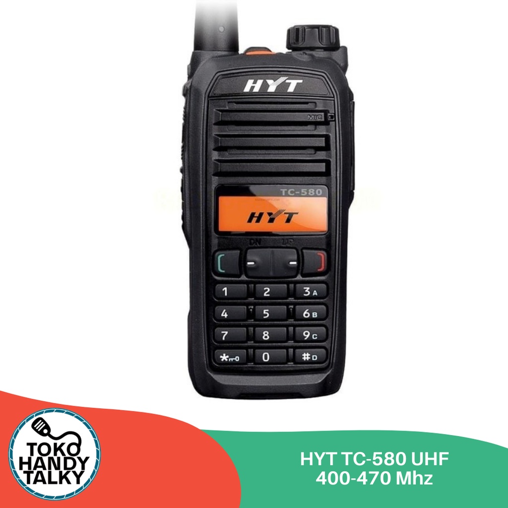 HYT TC-580 HANDY TALKY UHF 400-470 MHZ NEW ORIGINAL GARANSI RESMI POSTEL