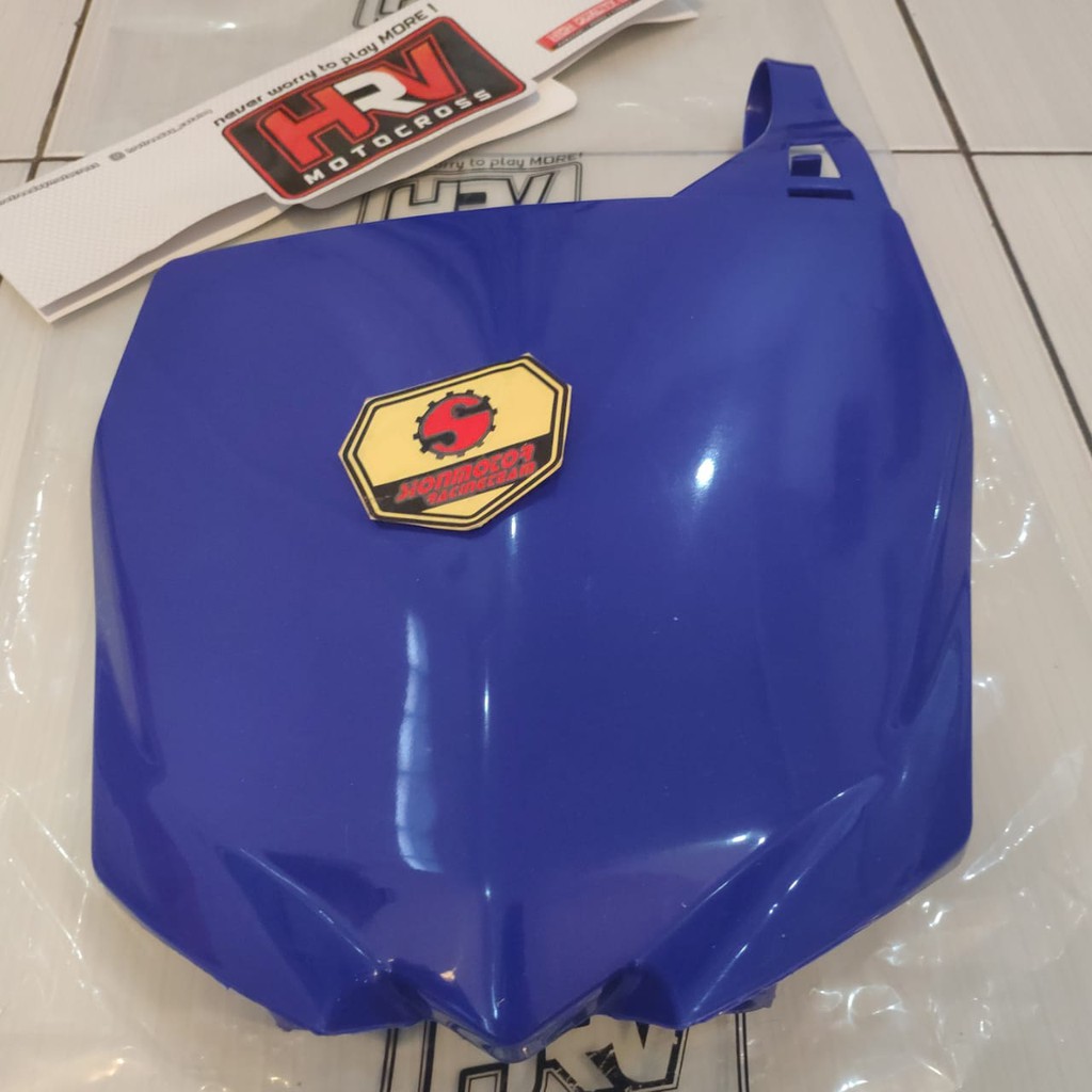 Plat Cover Nomor Yamaha YZF 250 Biru HRV / Front Number Plates YZF 250 HRV