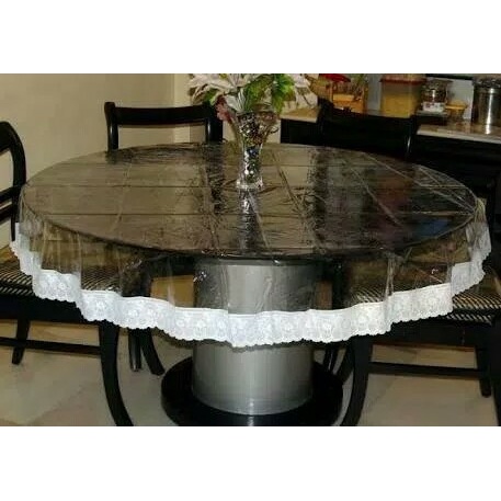 Taplak Meja Makan - Taplak Meja Makan Bulat & Persegi Ukuran Besar 6/8 Kursi