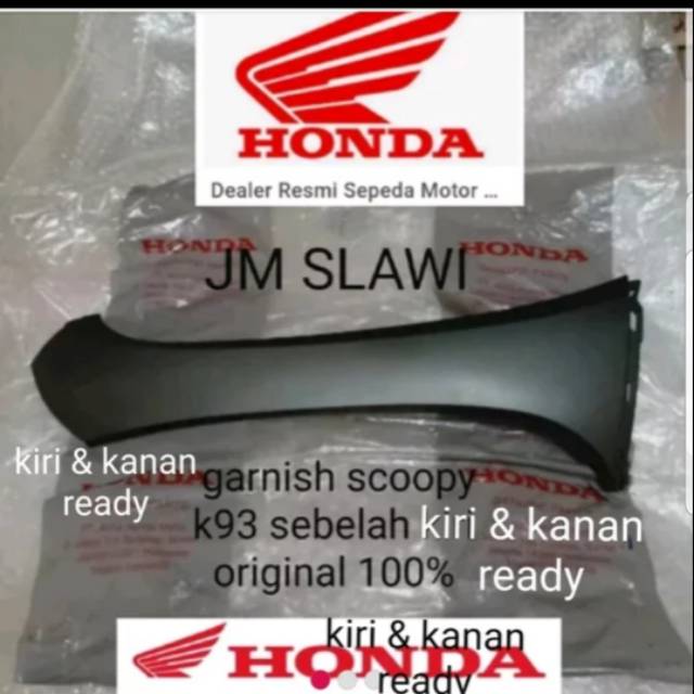 64201-K93-N00ZN Sayap depan garnish lampu new scoopy staylish 2017-2020 warna matte brown ori honda ahm