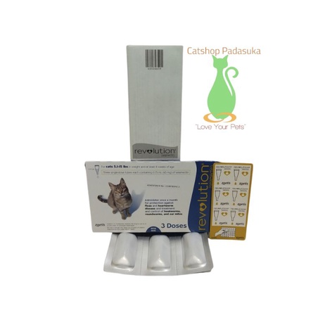 REVOLUTION CAT BLUE ADULT Obat Tetes kucing perTUBE