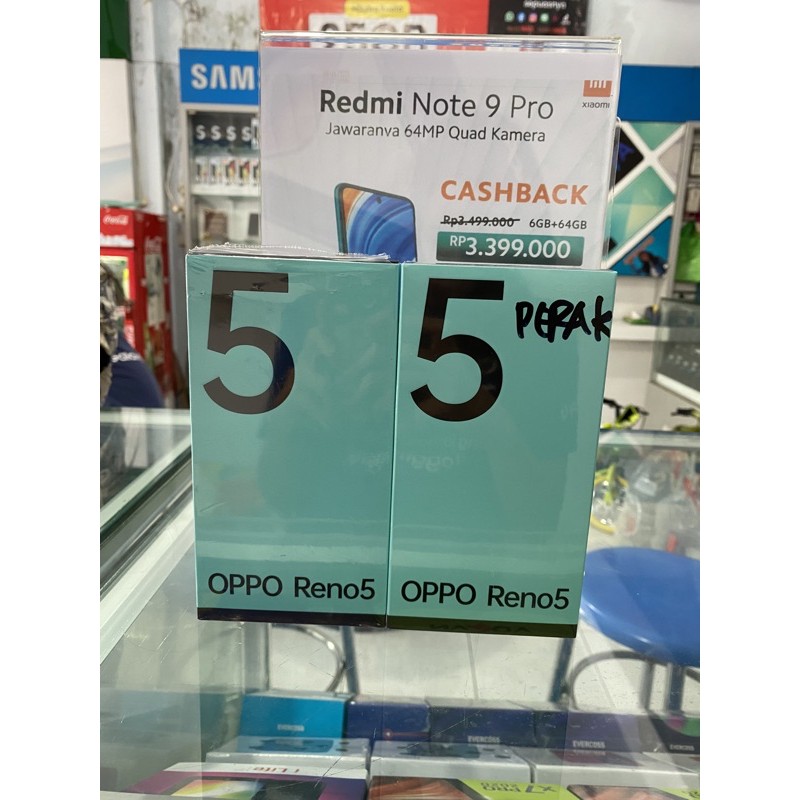 OPPO RENO 5 Ram 8/128 Baru Garansi Resmi