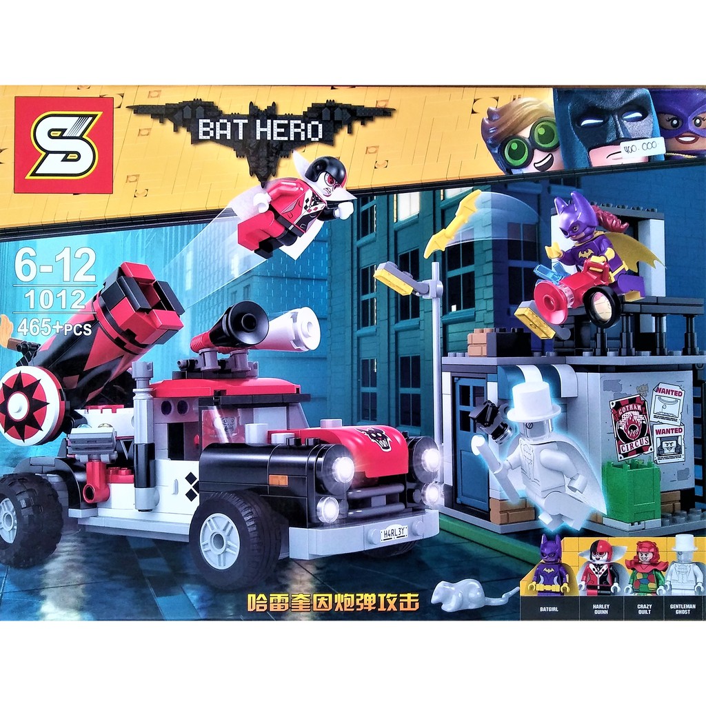 Mainan Block SY 1012 Bathero Batman vs Joker brick building susun
