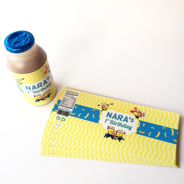 Label Susu Botol Minions (190ml)