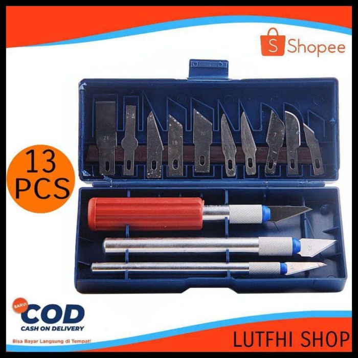 

UKIR-ALAT- PISAU SAYAT BONSAI KELAPA SET PISAU UKIR SENI 13 IN 1 CRAFTING ART -ALAT-UKIR.