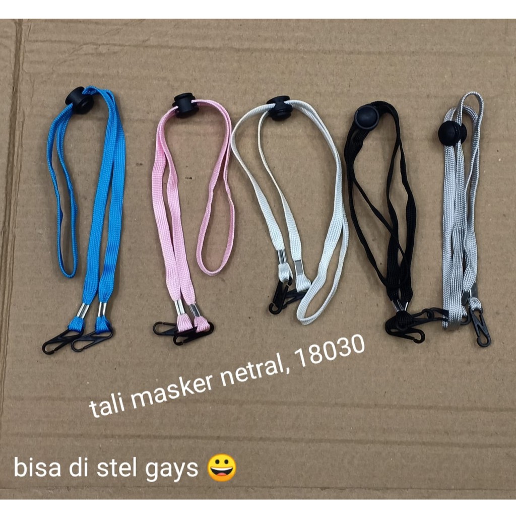 Tali masker hijab / tali masker serut bisa diatur 18030