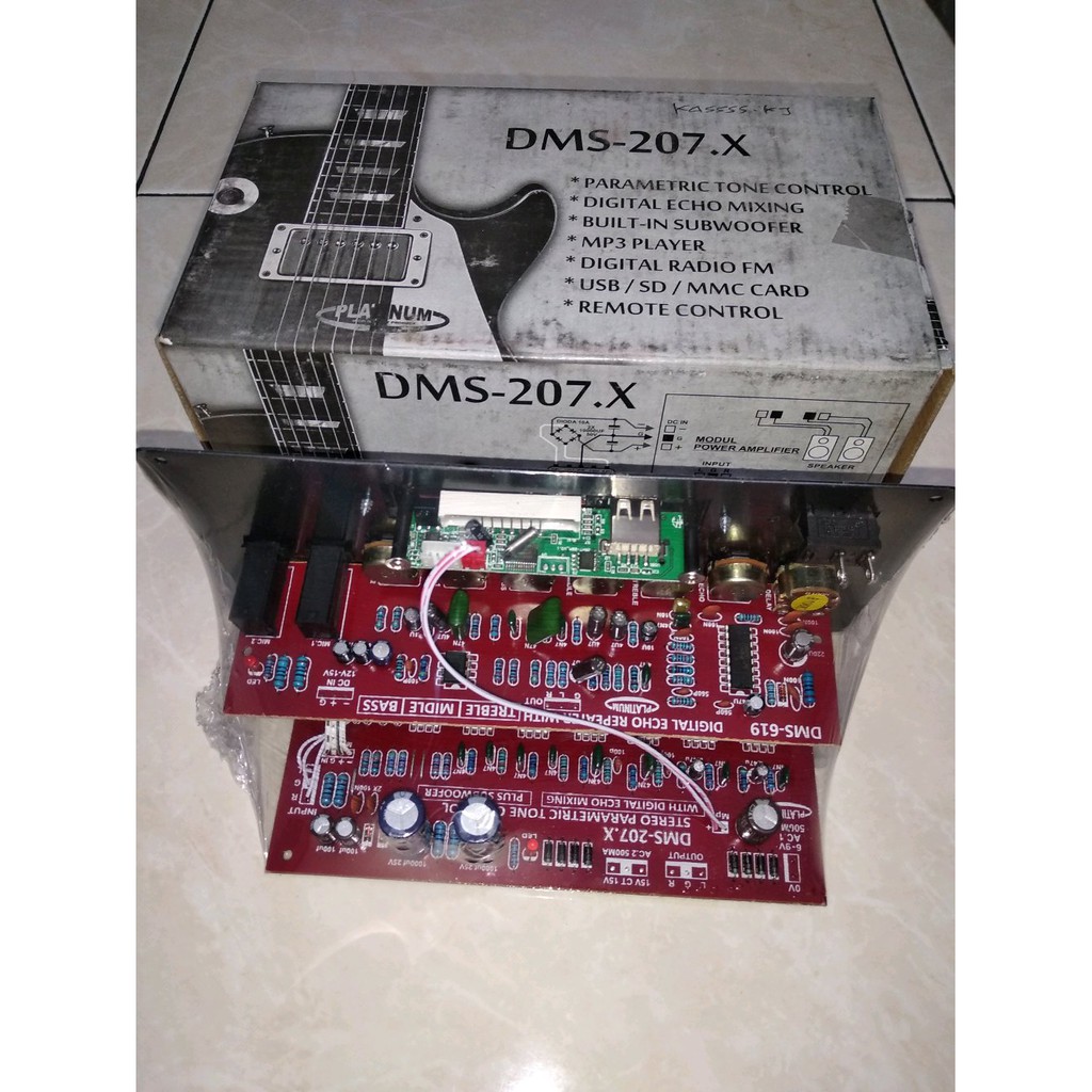 Kit parametric tone control   echo   subwoofer   mp3 DMS 207 X Terbaik