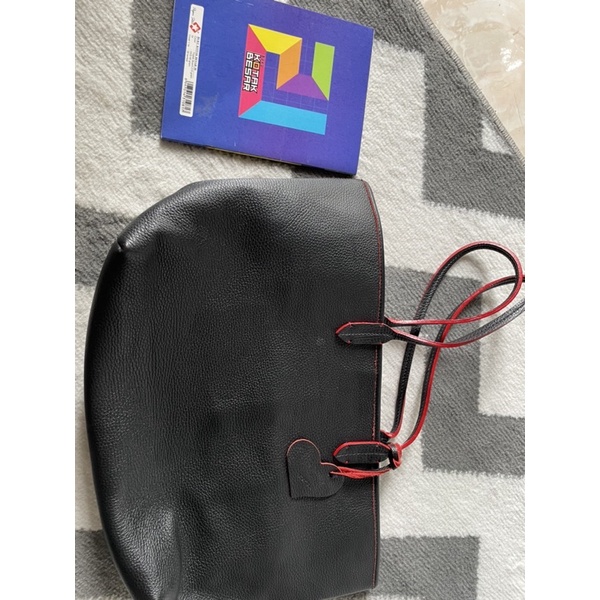 Preloved totebag kulit asli branded Morgan original 100%