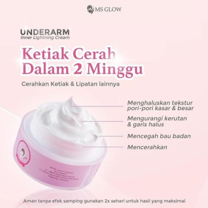 Krim pemutih ketiak dan selangkangan MS Glow Underarm