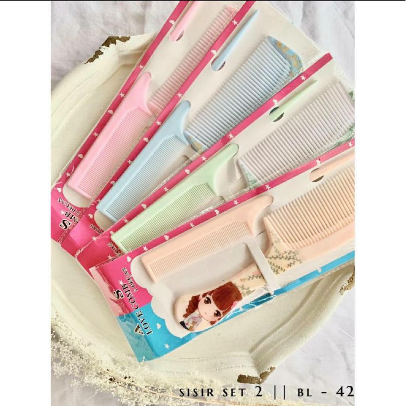 [COD] [Isi 2 pcs] Set Sisir Fancy Karakter Kartun Lucu / Sisir Sasak / Sisir Set Ukuran Kecil