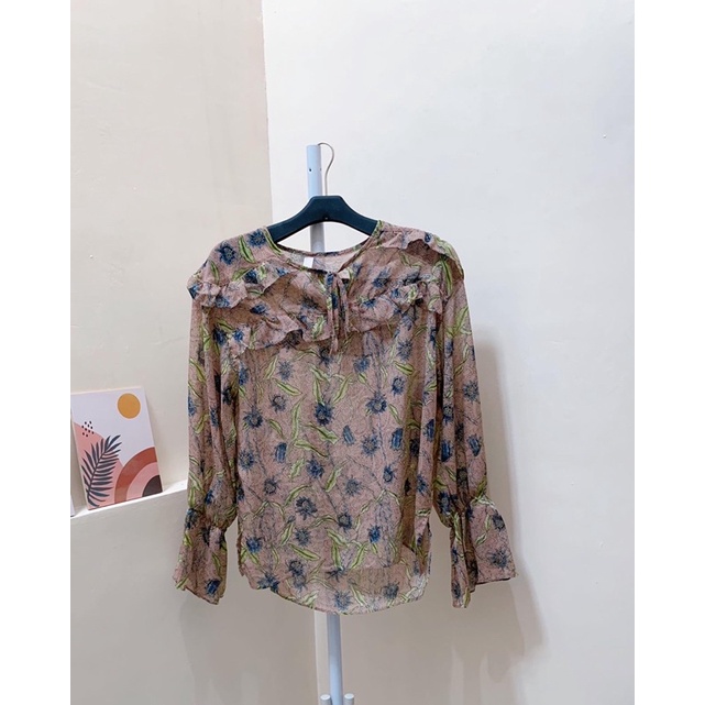 blouse vintage bunga