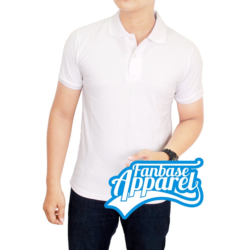 Polo Shirt Putih Poloshirt Polos Baju Kerah Kaos 