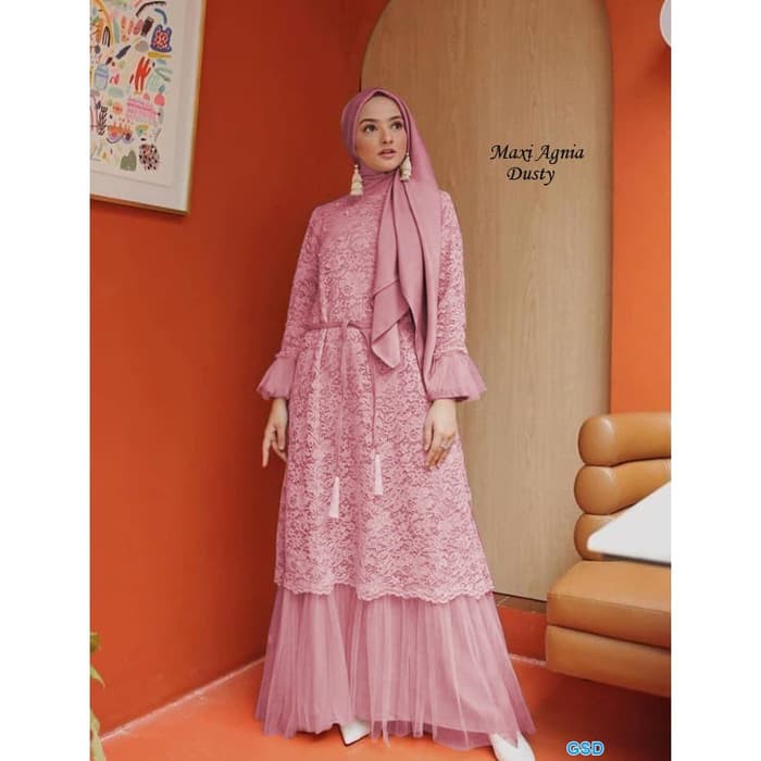 Baju Gamis Wanita BrukatMaxi Dress Terbarumaxi agnia
