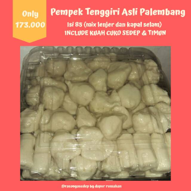 

Pempek Tenggiri Asli Palembang Family Package - Isi 85