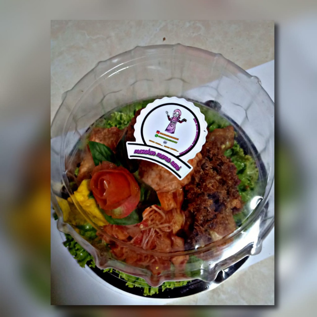 

Tumpeng mini nasi tutug oncom