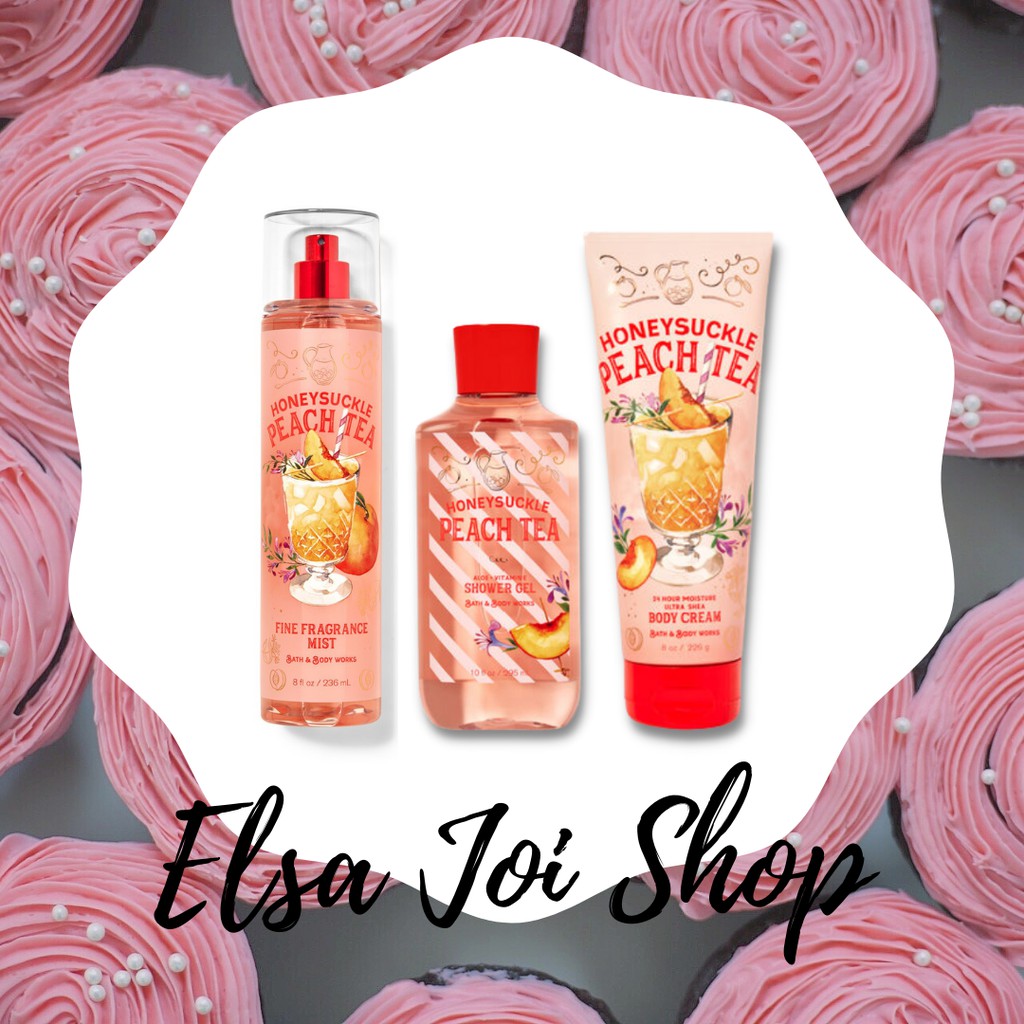 BBW Bath &amp; Body Works Honeysuckle Peach Tea - SERIES