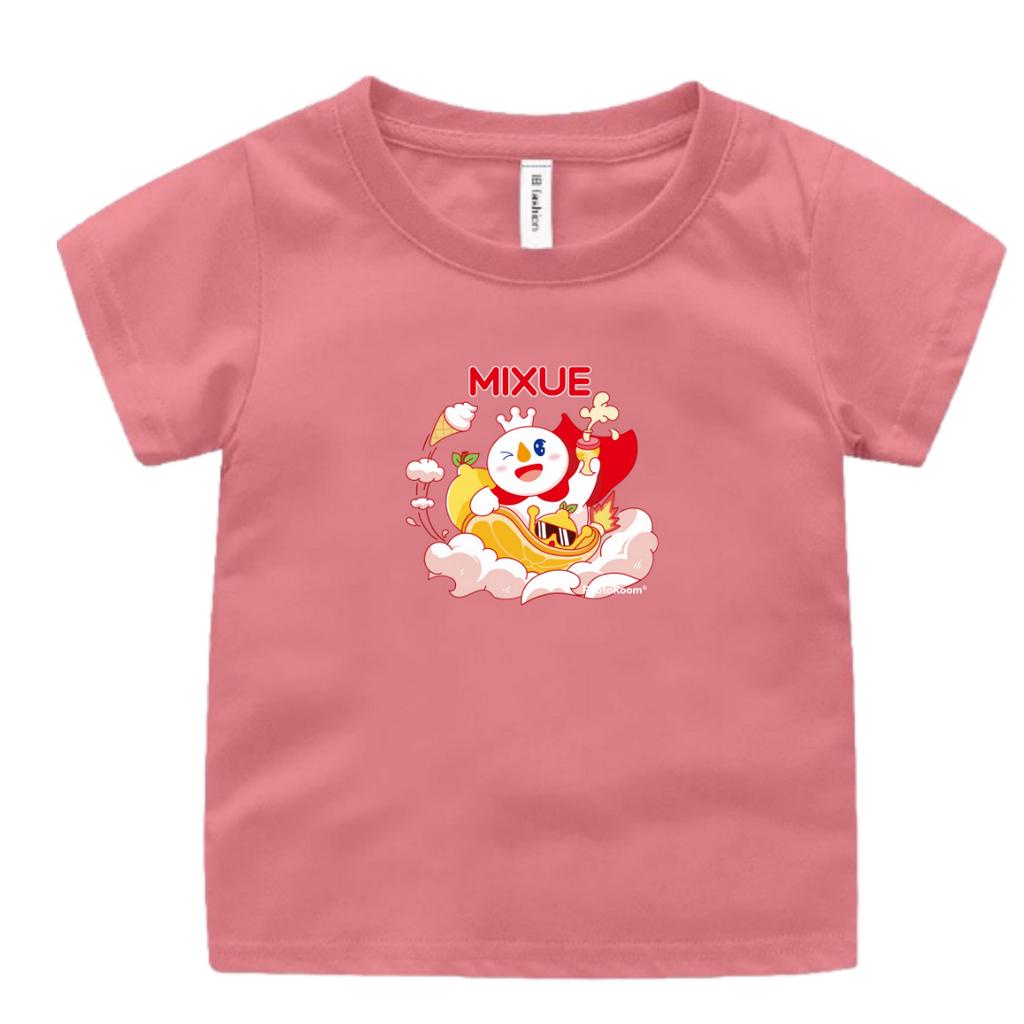 BAJU KAOS OBLONG ANAK PEREMPUAN DAN LAKI USIA 2-9 TAHUN MOTIF MIXUE UXLO FASHION