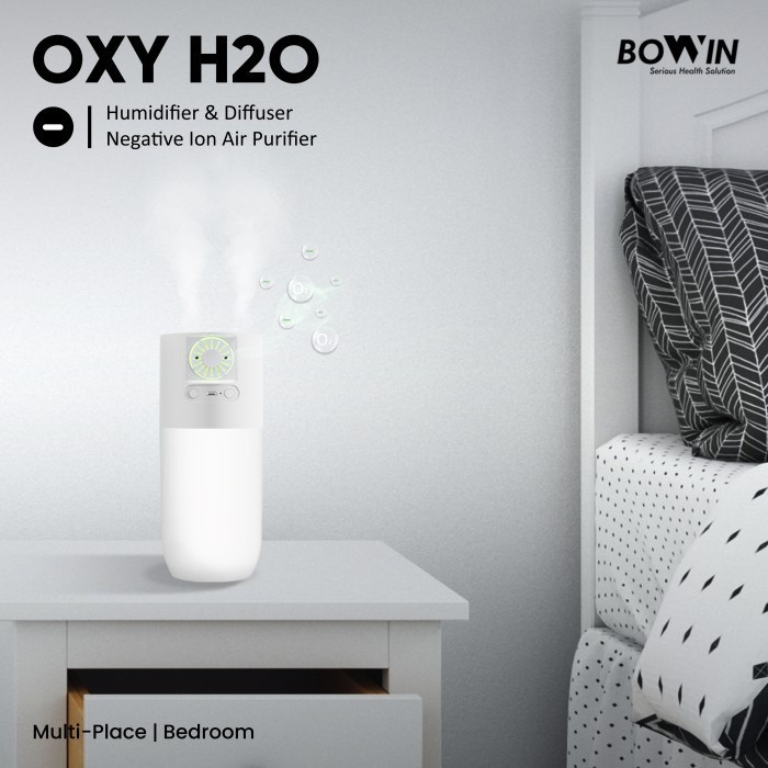 Bowin OXY H2O Air Purifier Humidifier Diffuser Lampu Malam