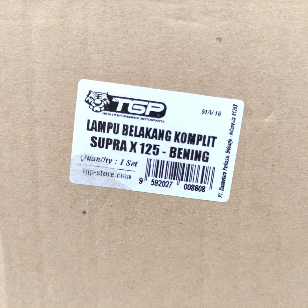 LAMPU BELAKANG STOP LAMP ASSY SUPRA X 125 2007 2013 TGP BENING