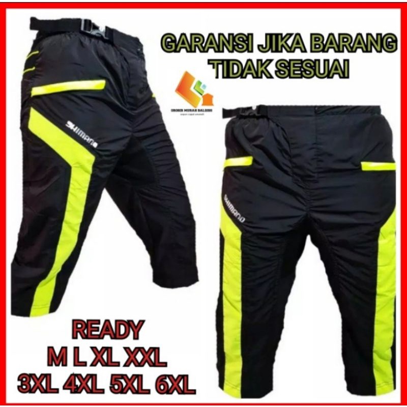 Celana sepedah pria 3/4 PADDING terbaru / Jersey pakaian sepeda celana sepeda gowes PADDING 3/4