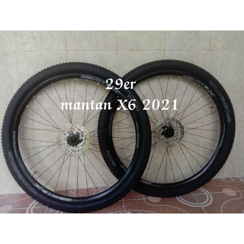 sepeda roda wheelset 29 29er shimano entity lepasan polygon xtrada 6 2021 tanpa ban PESANAN