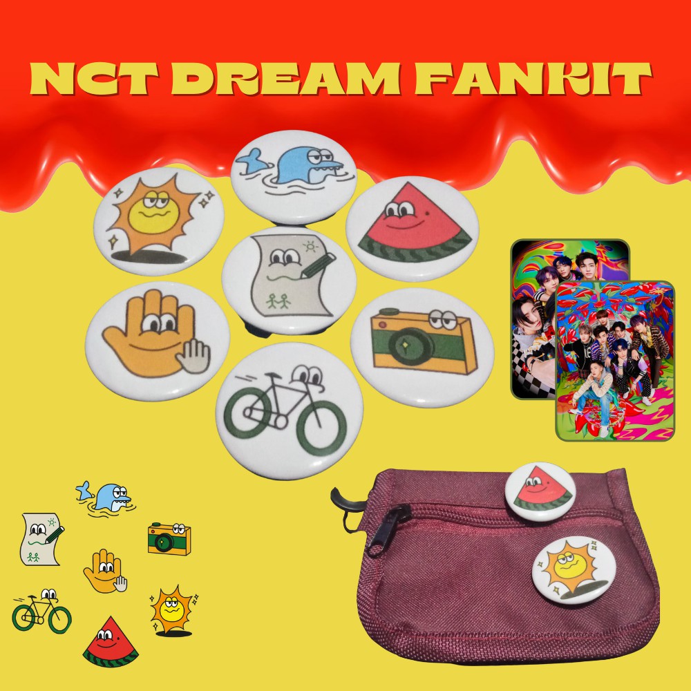 NCT Dream Fankit Cafe 7 Dream Hot Sauce  (Pin Set + Wallet)