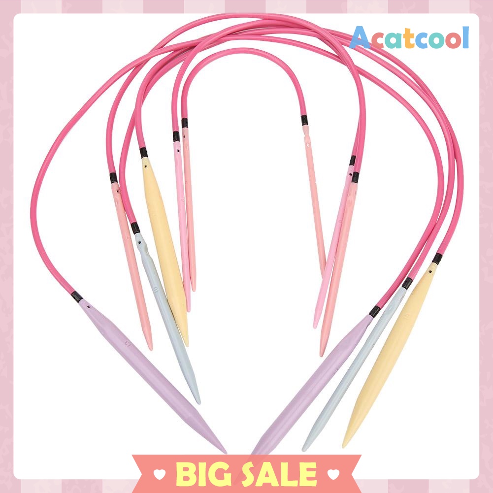 10 Pairs Plastic Change Head Circular Knitting Needle Crochet Hooks Set