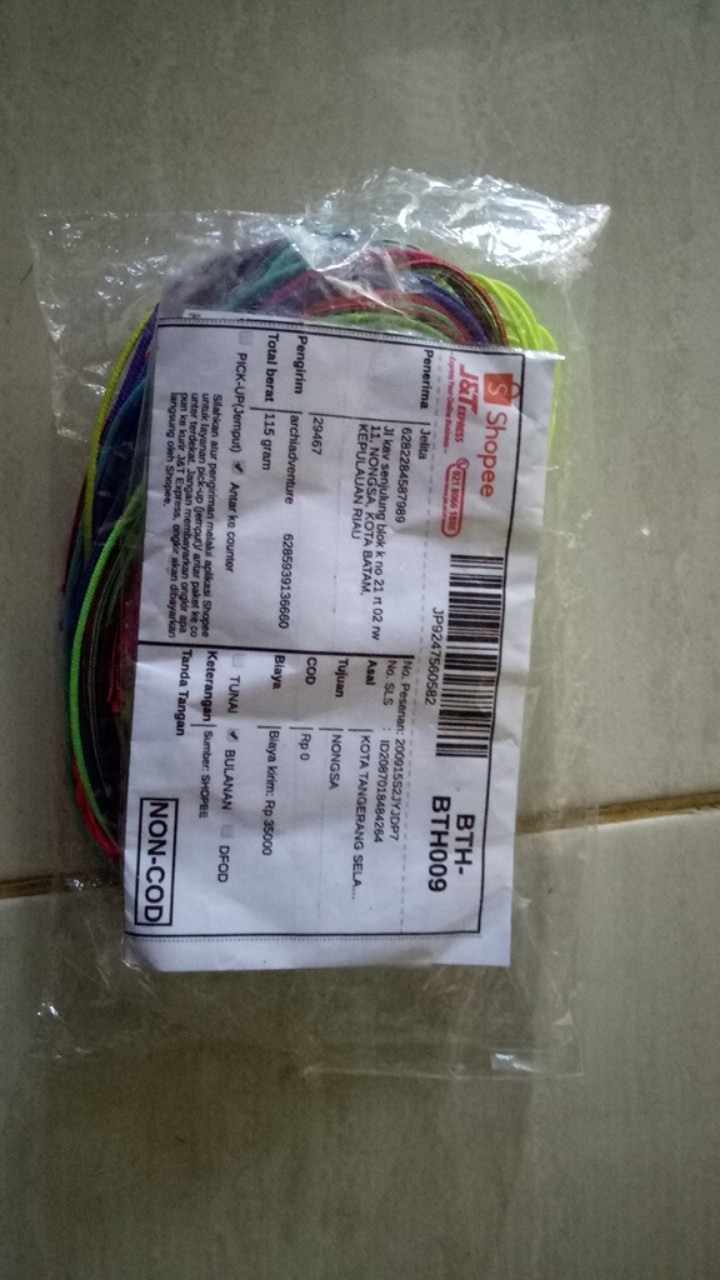 Tali Prusik 1.2mm Meteran Warna Limited Edition