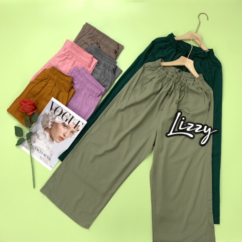 Lizzy - CELANA KULOT LOOSE PANTS RAYON PREMIUM