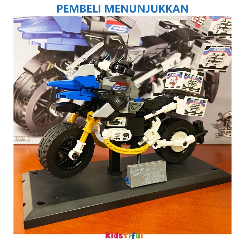 Mainan Sepeda Motor Bricks Blok Edukasi Mainan Anak