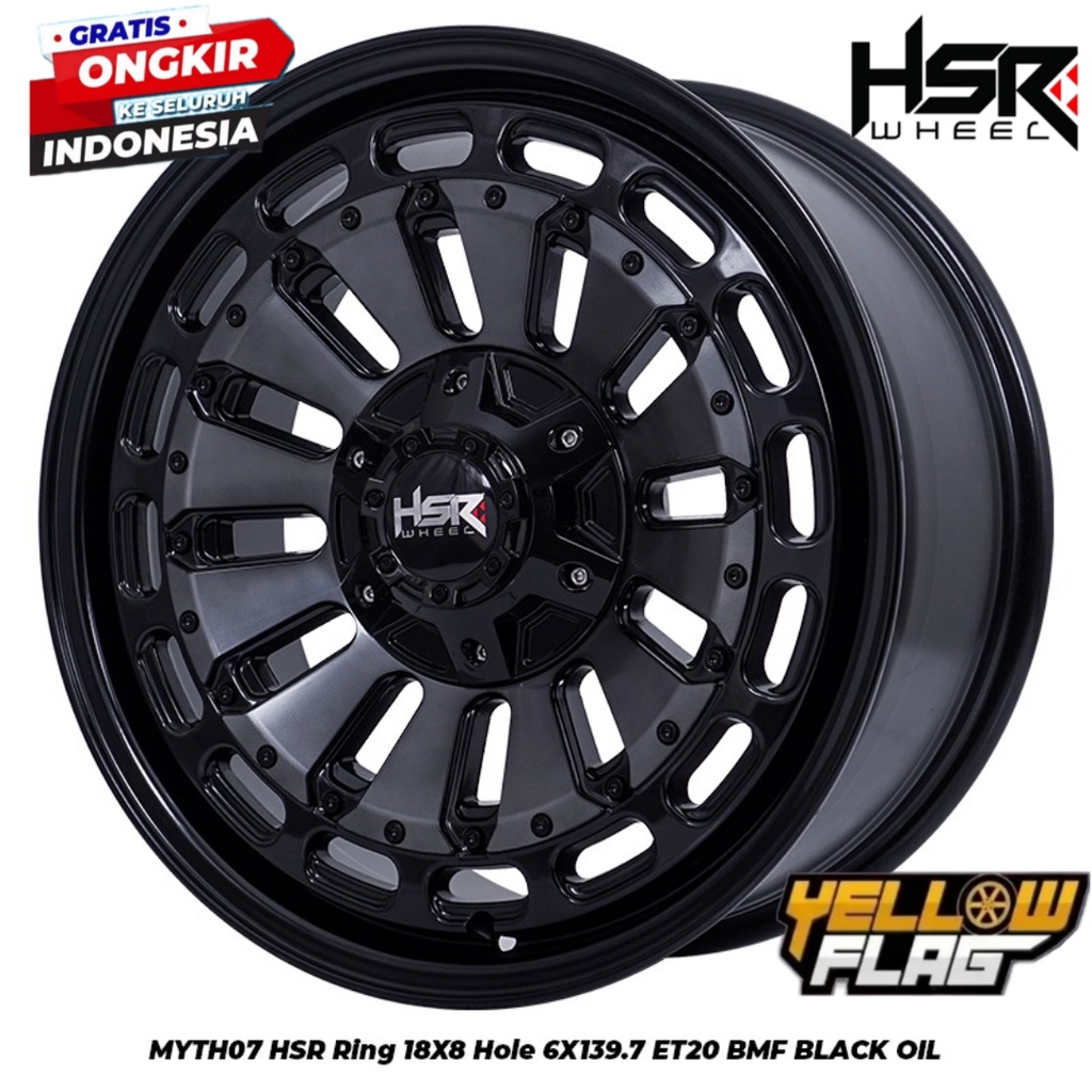 Velg Mobil Racing Original HSR MYTH07 Ring 18 Pelek Mobil Fortuner