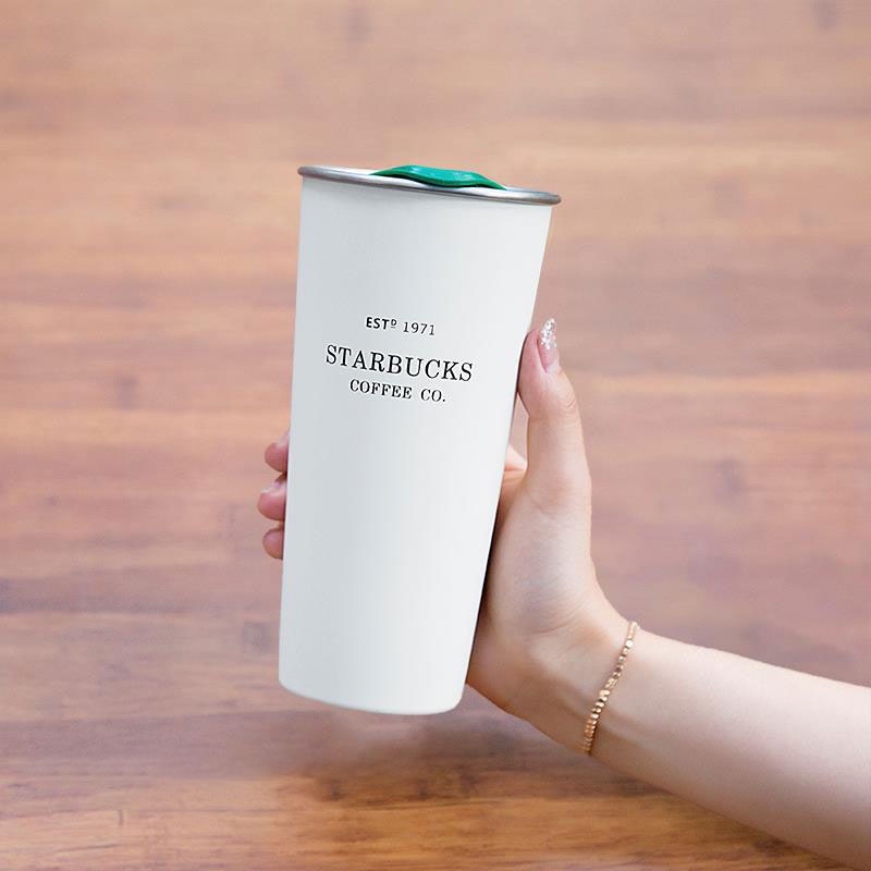 Starbucks Tumbler Macaron Stainless Steel Cup Biru