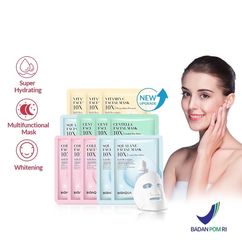 BIOAQUA SHEET MASK 10X EFFECT / NEW SHEET MASK BIOAQUA