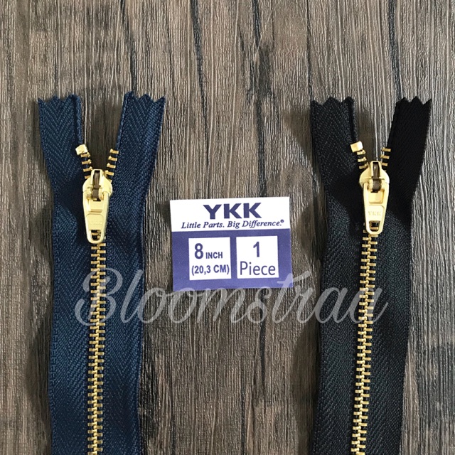 Resleting YKK besi 8” inch 20cm zipper ykk metal 20 cm 8 inch MGC 49 seleting jeans