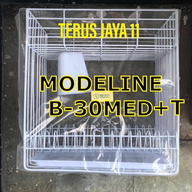 Rak Piring dan Gelas 2 Susun + Tatakan merk MODELINE tipe B-30MED+T