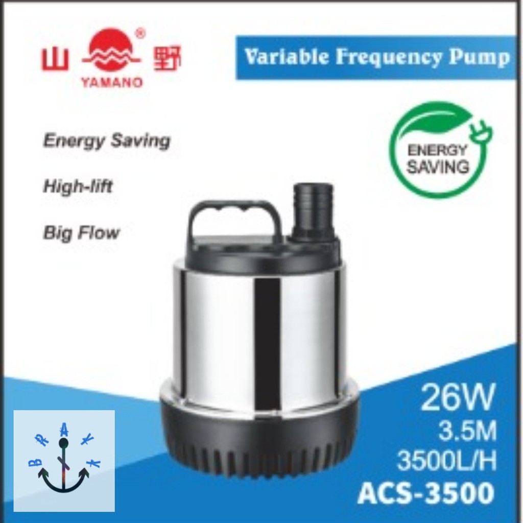 Pompa Air Kolam Submersible Pump Yamano ACS 3500 Low Watt