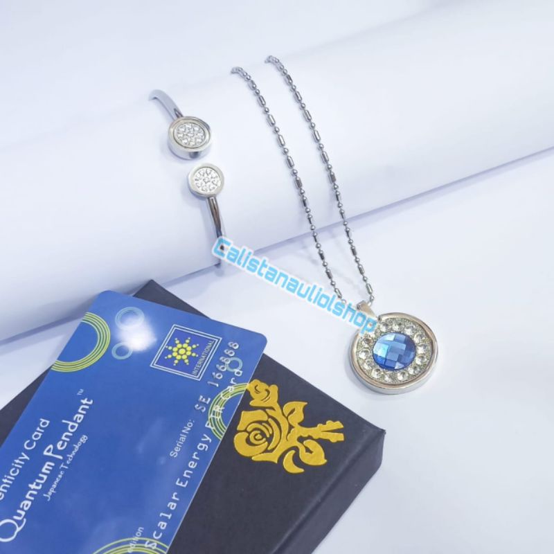 GELANG+KALUNG KESEHATAN MAGNETIK CL1007P LIFE SECEREET BRACELET LOGAM PUTIH ANTI KARAT&amp;ANTI LUNTUR