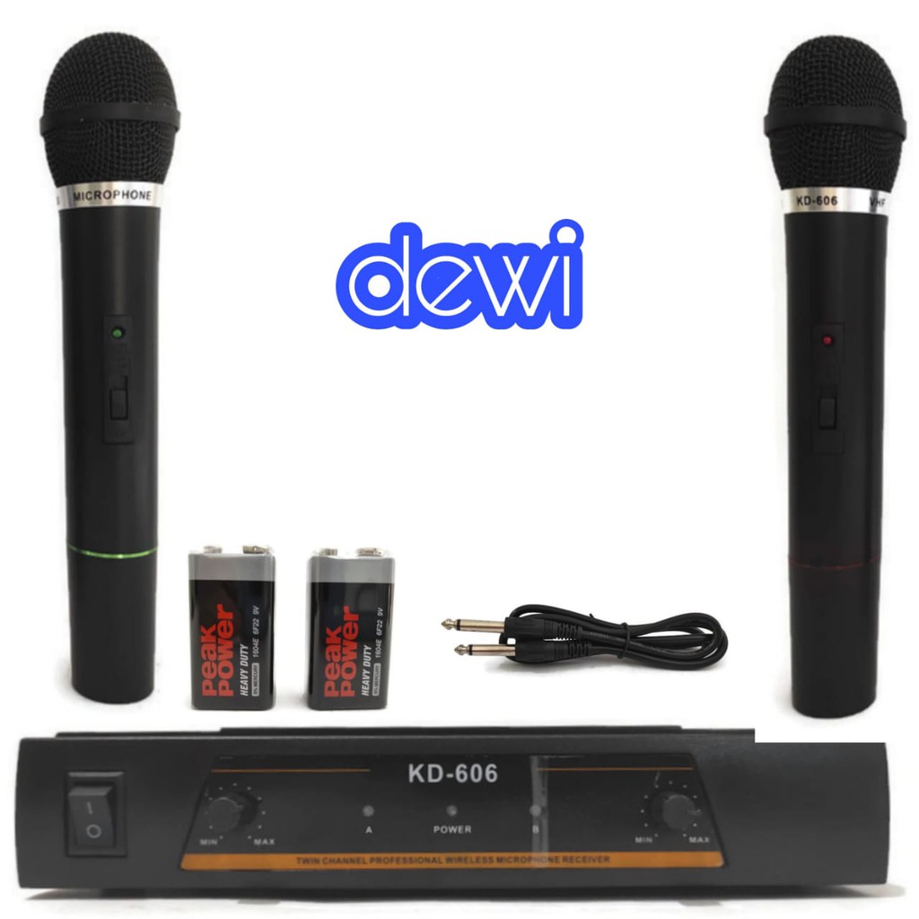 MIC KENWOOD KD-606 / MICROPHONE WIRELESS KENWOOD KD606 / MIC DOUBLE WIRELESS KENWOOD KD 606