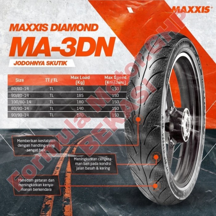 fed201bb Ban Matic R14 Maxxis Diamond Ma-3Dn All Variant Termurah &amp; Ori 100% - 80/80 Fs5011F