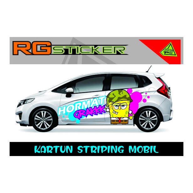 stiker striping kartun mobil avanza calya ertiga innova dll