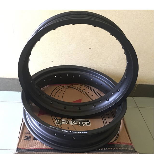 Velg v-rossi ring 17 depan hold 36 belakang hold 32 honda crf 150
