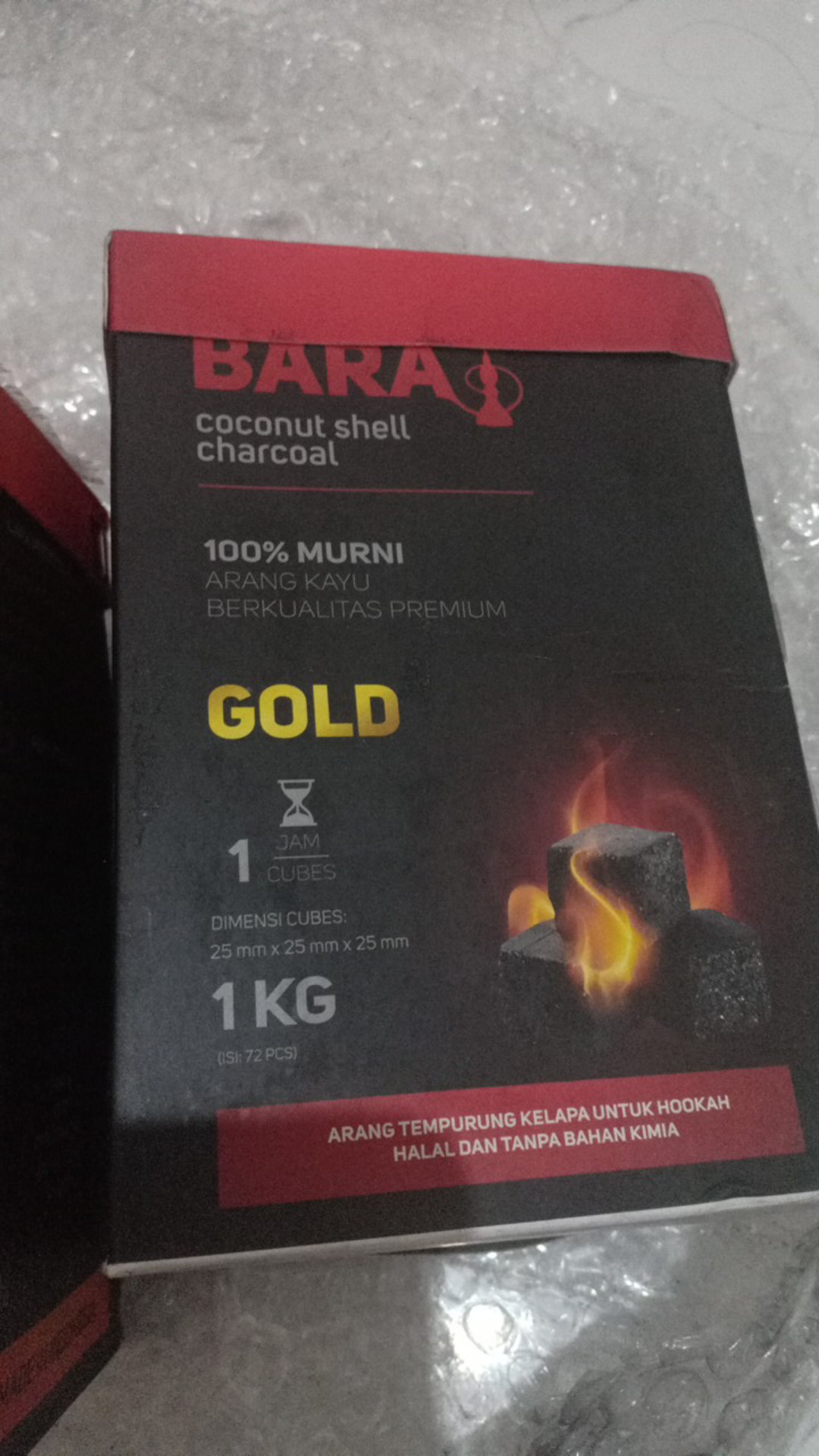 Arang Briket Bbq (bara) Barbekyu Kotak Cube