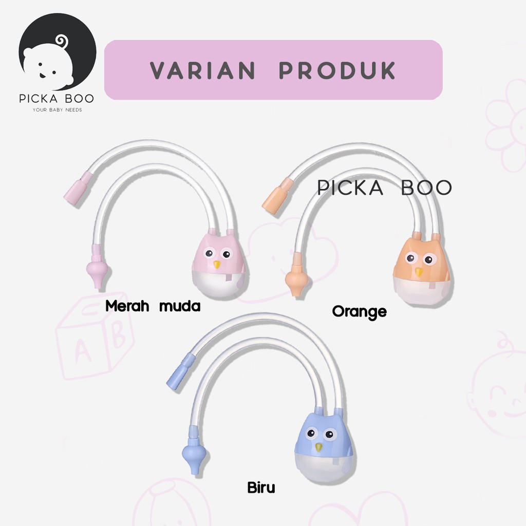 PICKA BOO Nasal Aspirator Alat Bantu Sedot Ingus Bayi Bentuk Selang